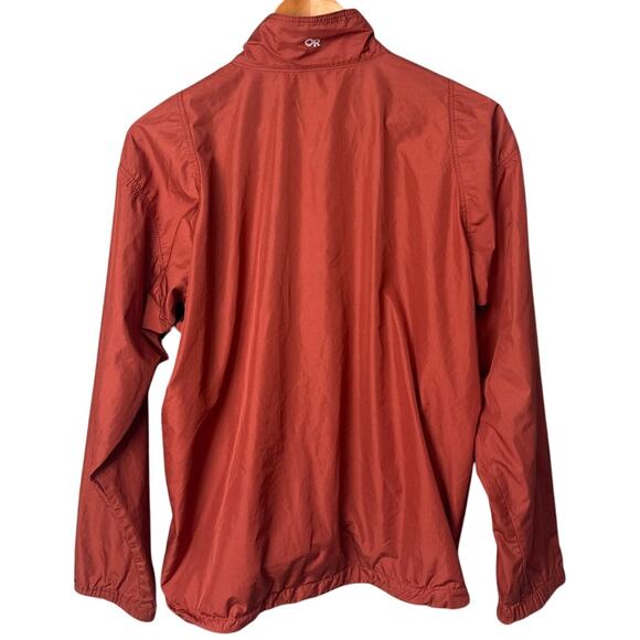 Outdoor Research Men's Hadron Windbreaker Jacket Burnt Orange Lightweight - Picture 2 of 8